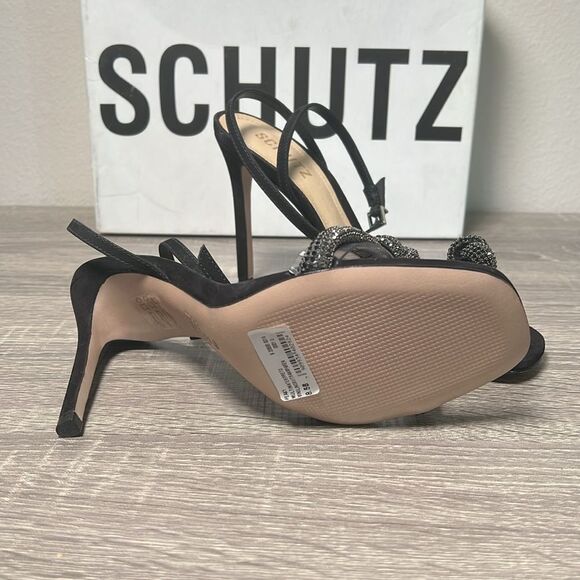Schutz PEAKY NUBUCK & VINYL SANDAL Shoes - Picture 4 of 6